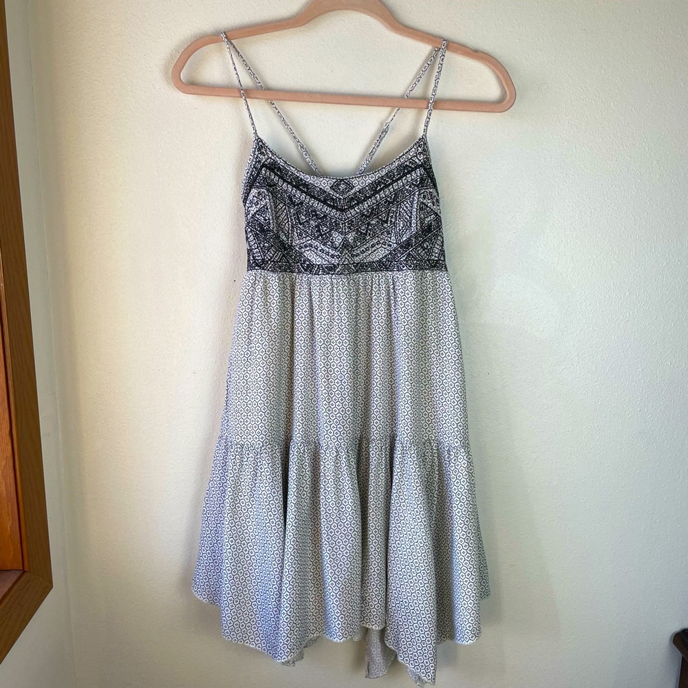 American Eagle Outfitters Black & White Printed Sundress